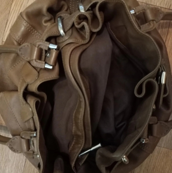 Burberry Prorsum Beaton Easton Runway Tan Shoulder Bag - Picture 7 of 11